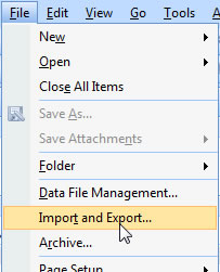 File Import/Export